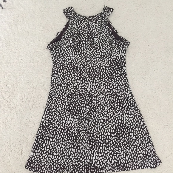 Brown and white short summer dress - Picture 4 of 8